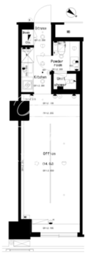 The SOHO 1118 間取り図
