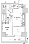 ザ・パークハビオ新中野 1304 間取り図