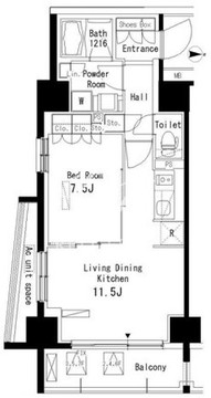 パークアクシス板橋本町弐番館 309 間取り図