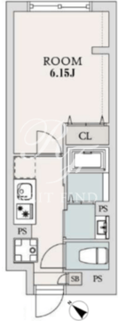 エルファーロ下北沢2 104 間取り図