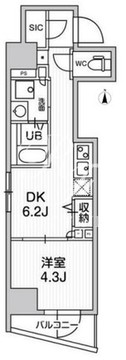 リテラス秋葉原イースト 201 間取り図