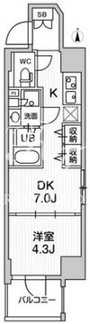 リテラス秋葉原イースト 203 間取り図