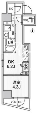 リテラス秋葉原イースト 401 間取り図