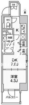 リテラス秋葉原イースト 503 間取り図