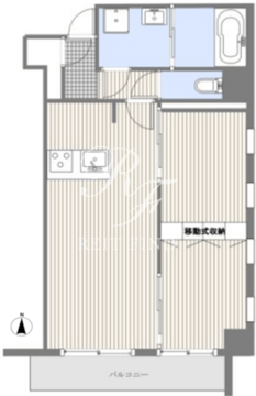 アバカス神田 203 間取り図