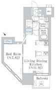 ウェスタ板橋仲宿 803 間取り図