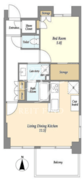 コンフォリア西早稲田 305 間取り図