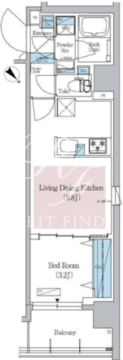 アーバネックス日本橋横山町 206 間取り図