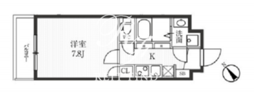 新宿夏目坂コート 202 間取り図