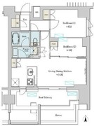 ブリリアイスト上野稲荷町 1202 間取り図