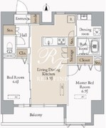 JMFレジデンス蔵前鳥越 1203 間取り図