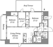 プライマル錦糸町2 1001 間取り図