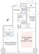 プラティーヌ西新宿 805 間取り図