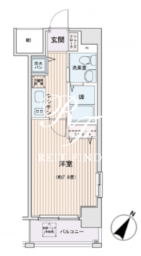 HF門前仲町レジデンス 901 間取り図