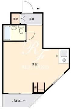 ワンルーフフラット西早稲田 601 間取り図