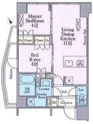 クレストコート渋谷笹塚 301 間取り図