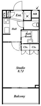 スペーシア三軒茶屋弐番館 604 間取り図