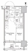 プラウドフラット亀戸ステーションプレイス 1103 間取り図