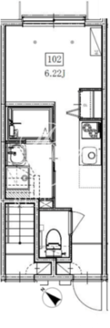 ソルナクレイシア入谷 102 間取り図