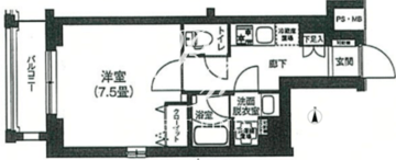 ルフレプレミアム上北沢 205 間取り図