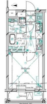 ガリシア千鳥町2 502 間取り図