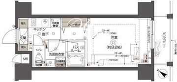 ズーム西五反田 1502 間取り図