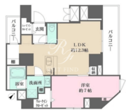 WHARF文京茗荷谷 601 間取り図
