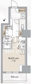 クロスレジデンス高田馬場 409 間取り図