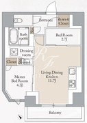 クロスレジデンス高田馬場 706 間取り図