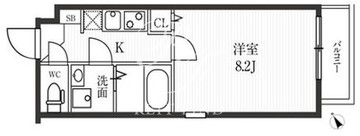 新宿夏目坂コート 207 間取り図