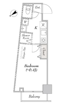 グランプレッソ河田町 501 間取り図