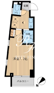 グランプレッソ河田町 501 間取り図