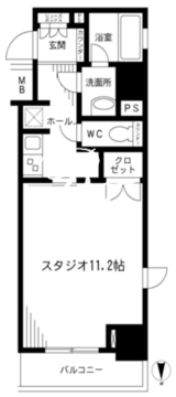 レジディア九段下 701 間取り図