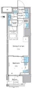 ルフォンプログレ品川戸越 802 間取り図