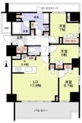 晴海フラッグ SUN-E-1209 間取り図