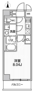 オルタナ西大島 302 間取り図