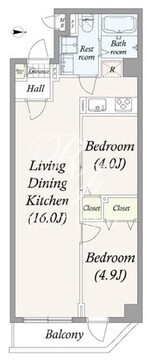 アルファコート町屋 305 間取り図