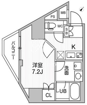 コンフォリア・リヴ千住 1201 間取り図