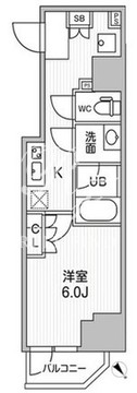 コンフォリア・リヴ千住 1002 間取り図