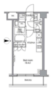 ディームス麻布狸穴町 103 間取り図