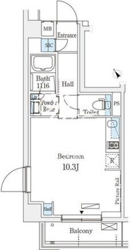 アリビオ学芸大学 301 間取り図