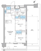 ルフォンプログレ押上イースト 704 間取り図