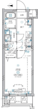 ディアレイシャス等々力 205 間取り図