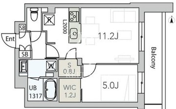 グランデュオ西荻窪2 202 間取り図