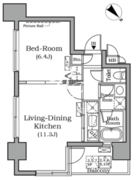 レジディア広尾南 603 間取り図 ?>