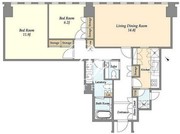 プルデンシャルタワーレジデンス 2701 間取り図