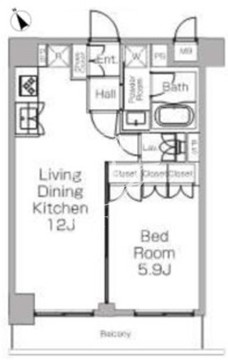 プラウドフラット三軒茶屋2 303 間取り図