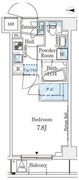 アジールコート山手動坂 206 間取り図