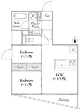 ルミーク本町イースト 101 間取り図