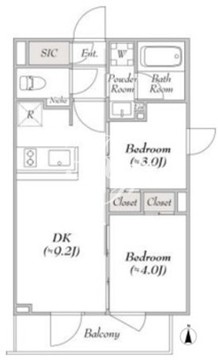 ルミーク本町イースト 301 間取り図